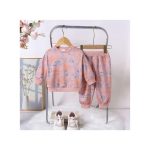 Catpapa 0-3Years Baby Girls Letter Printing Hoodie With Jogger Pants