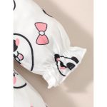 Catpapa 0-3Years Newborn&Toddler Kids&Baby Girl Panda Dress Long Sleeve Clothes