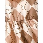 Catpapa 0-3Years Newborn&Toddler Kids&Baby Girl Plaid Long Sleeve Dress Clothes