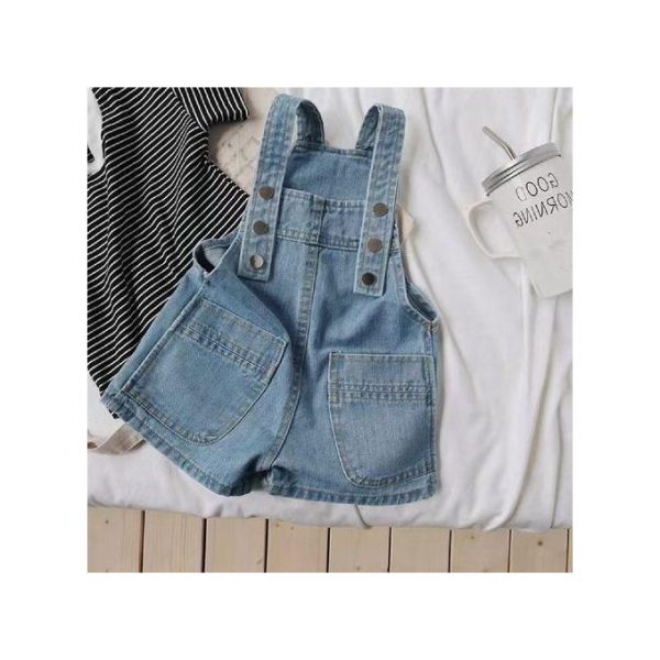 Catpapa 1-3Years Baby Girls Jeans Overalls