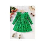 Catpapa 1-3Years Baby Girls Long SLeeve Dress Flounce Dress