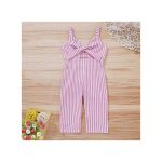 Catpapa 1-4Years Baby Girls Stripe Rompers Summer Wear