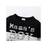 Catpapa 1-5Years Kids Baby Boy Mama's Boy Print T-shirt + Shorts