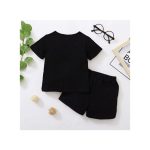 Catpapa 1-5Years Kids Baby Boy Mama's Boy Print T-shirt + Shorts