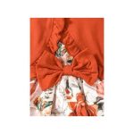 Catpapa 1-6 Years Kids Girl 2PCS Puff Sleeve Top Floral Dresses