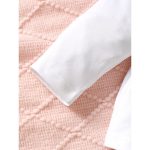 Catpapa 2-Piece Spring/Fall Outfit for Baby Girls 0-3 Years - Letter Print Long-Sleeve Top & Leopard All-Over Print Flared Pants