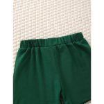 Catpapa 2-Piece Summer Outfit for Baby Boys 0-3 Years - Pineapple Print Round Neck Short-Sleeve T-Shirt & Solid Color Casual Shorts