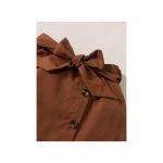 Catpapa 2PCS 0-4 Years Kid Girl Off Shoulder Bubble Sleeve Top With Corduroy Skirt