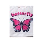 Catpapa 3-24 Months Baby Girl Butterfly Print T-shirt With Shorts