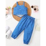 Catpapa 3-24Months Baby Boys Vest With Ankle-tied Pants Cartoon Printing