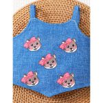 Catpapa 3-24Months Baby Boys Vest With Ankle-tied Pants Cartoon Printing