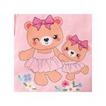 Catpapa 3-24Months Baby Girl Bear 3PCS Bodysuit Shorts With Headband