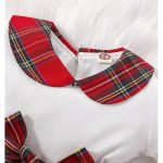 Catpapa 3-24Months Baby Girls Long Sleeve Check Dress Festive attire for Halloween and Christmas