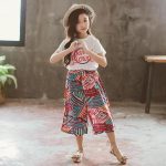 Catpapa 3-8 Girls Floral 2 Piece Suit, Casual Fashionable and Cute Suitable for Club Outdoor Party, Photo Taking