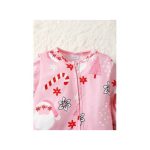 Catpapa 6-24Months Baby Girls Santa Claus Print Romper With Headband