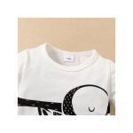 Catpapa Baby Boy Romper Panda Bear Short Sleeve Jumpsuit + Hat 2Pcs