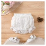 Catpapa Baby Cotton Leggings - Buttery-Soft White Diaper Pants 0-3 Years Unisex Essential