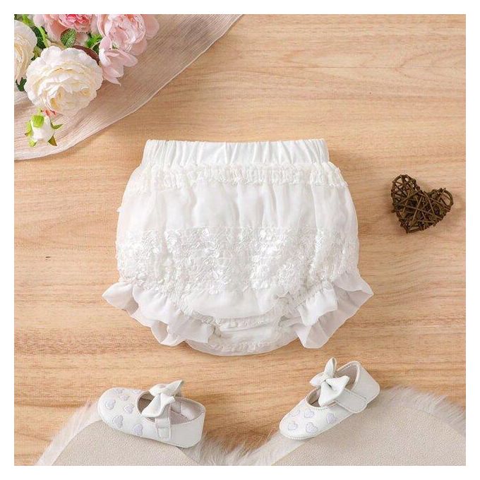 Catpapa Baby Cotton Leggings - Buttery-Soft White Diaper Pants 0-3 Years Unisex Essential