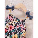 Catpapa Baby Girls' Pink Cotton Dress - Cute Sleeveless Sundress 0-3 Years Photo-Ready Outfit