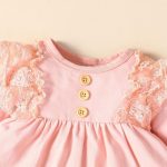 Catpapa Dress Set for 3-24 Months Toddlers Baby Girl Plaid Color Lace Skirt Long Sleeve + Floral Print Pants Casual Wear