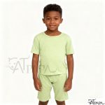 Catpapa Gift-Ready Toddler Set - 2PCS Plain Cotton Outfit Birthday & Holiday Present