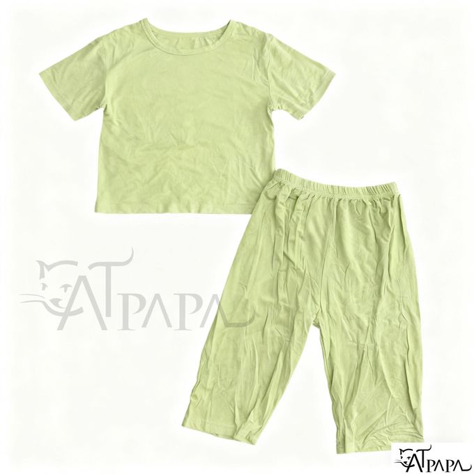 Catpapa Gift-Ready Toddler Set - 2PCS Plain Cotton Outfit Birthday & Holiday Present