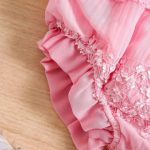 Catpapa Girls' Cotton Leggings - Blush Pink Stretchy Pants 0-3 Years Cute & Comfy