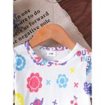 Catpapa Play-Proof 2-Piece Set for Infant Girls 0-3Years: Short-Sleeve & Shorts