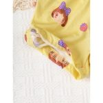 Catpapa Play-Proof 2-Piece Set for Infant Girls 0-3Years: Short-Sleeve & Shorts