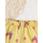 Catpapa Play-Proof 2-Piece Set for Infant Girls 0-3Years: Short-Sleeve & Shorts