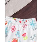 Catpapa Play-Proof 2-Piece Set for Infant Girls 0-3Years: Short-Sleeve & Shorts