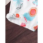 Catpapa Play-Proof 2-Piece Set for Infant Girls 0-3Years: Short-Sleeve & Shorts