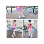 Child Girl Anti Slip Breathable Sneakers Thick Soled Mesh Fabric Kids Walk Shoes