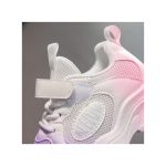 Child Girl Anti Slip Breathable Sneakers Thick Soled Mesh Fabric Kids Walk Shoes
