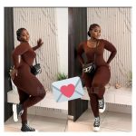 Classic Ribbed Women's Romper Jumpsuit - Brown