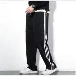 Classic Three-Piece Sportswear Men's Loose-Fit Striped Casual Long Pants Autumn/Winter Versatile