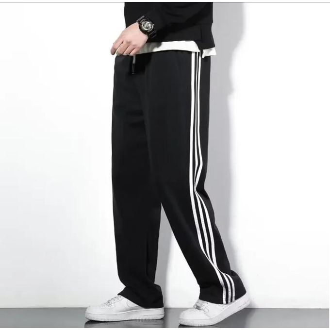 Classic Three-Piece Sportswear Men's Loose-Fit Striped Casual Long Pants Autumn/Winter Versatile