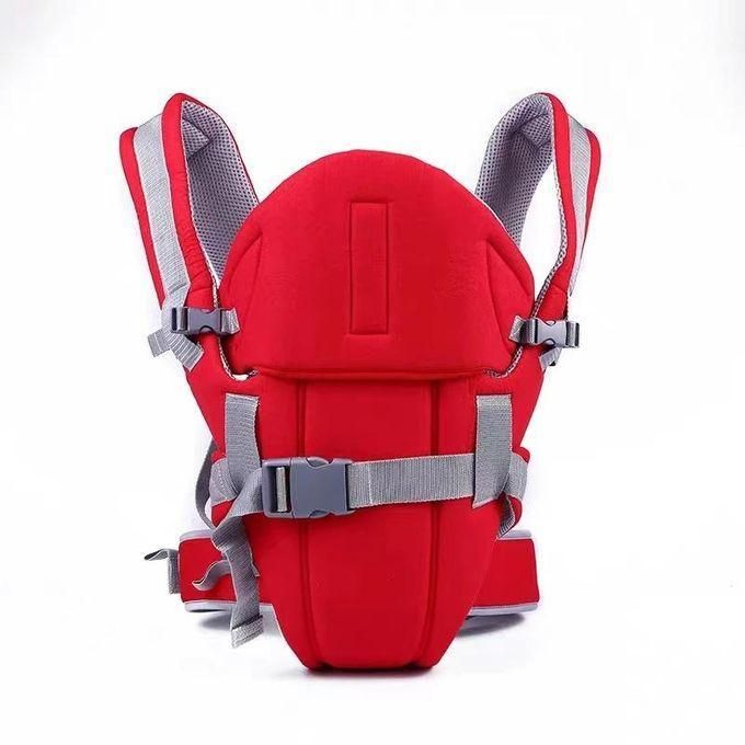 Comfortable Hooded Baby Carrier -Red
