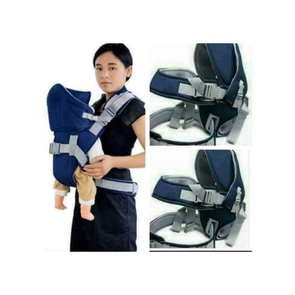 Comfortable Warm With a Hood Baby Carrier - Blue .