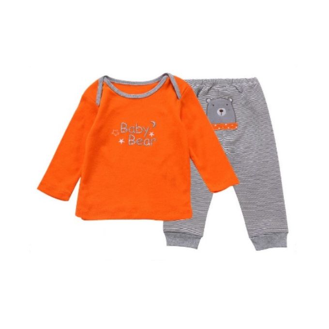 Cotton Baby Boy 2 Piece Top & Pants Set -Baby Bear