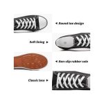 Couple Canvas Low Top Lace-up Shoes Classic Casual Sneakers Black