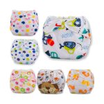 Cutest Printed Reusable Baby Diapers+3Bamboo Cotton Inserts