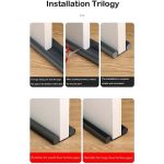 Door Floor Seal Strip Flexible Wind Stopper Under Door Seal Blocker Door Seal Strip Soundproof Wall Panels - 1 Piece