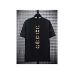 Dou-color Dou-color Men's Fashion Thick Hip Hop T-shirt -Black