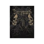 Dou-color Dou-color Men's Fashion Thick Skull Style Printed T-shirt - Black