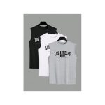 Dou-color Men's Vests 3in1 Tank Top T-Shirt