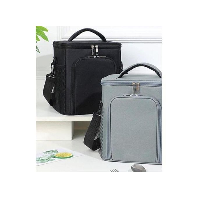 Double Layer Large capacity Insulated food lunch bag