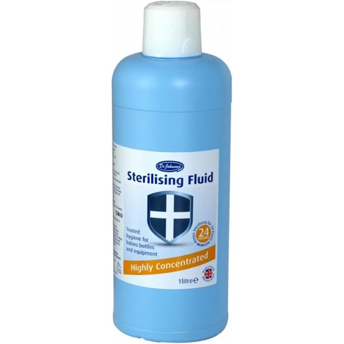 Dr Johnson's Trusted Highly Concentrated Sterilizing Fluid For Babies Bottles & Equipment-1 Litre.