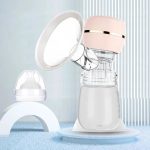 Electric Breast Pump Breast Pump with LED Screen Milk Puller for Breastfeeding Low Noise with 180ml Milk Bottle BPA-free