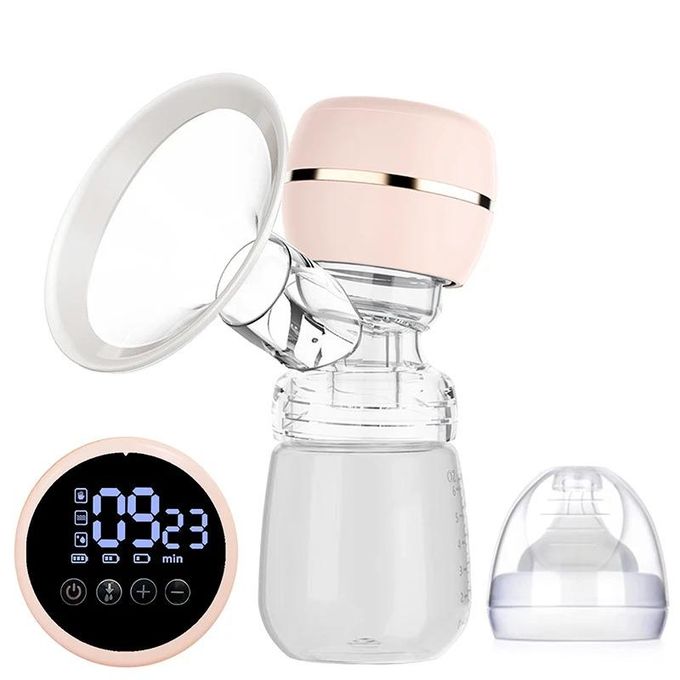 Electric Breast Pump Breast Pump with LED Screen Milk Puller for Breastfeeding Low Noise with 180ml Milk Bottle BPA-free